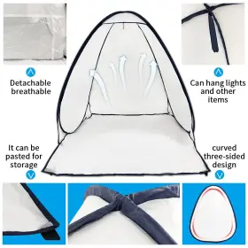Plantional 741451939869 Portable Paint Tent For Spray Painting Small Shelter Booth D #3