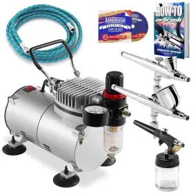 Point Zero 702082700990 Airbrush Dual Action Kit With 3 Airbrushes