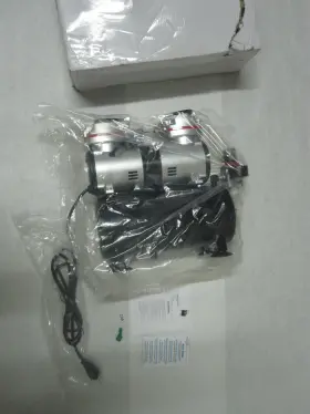 Air-comp-275xp Point Zero 1/3 Hp Twin Piston Airbrush Compressor Professional Oil-less Air Pump With Tank
