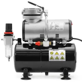 Point Zero Airbrush 609728824372 Pointzero 1/5 Hp Compressor With Air Tank Regulator Gauge And Wate #2