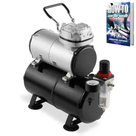 Point Zero Airbrush 609728824372 Pointzero 1/5 Hp Compressor With Air Tank Regulator Gauge And Wate