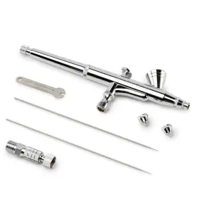 Pointzero 609728824518 Dual-action 2cc Gravity-feed Airbrush 3 Tip Set .2mm .3mm .5mm #3