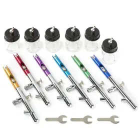 Pz-12xs Pointzero 609728824594 Dual-action Six Airbrush Set With Carry Case #3