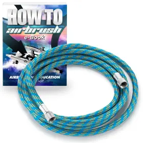 Pointzero 609728824679 6 Ft. Braided Airbrush Air Hose 1/8 Inch - Bsp