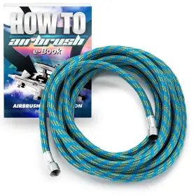 Pointzero 609728824686 Airbrush 10ft Braided Air Hose - 1/8 Inch Bsp