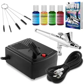 Pointzero 842364117365 Airbrush Cake Decorating Kit - Professional Portable Comp
