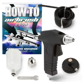 Air-pz-210 Pointzero Trigger-style Single-action 2cc Gravity-feed Airbrush Set - .3 Mm N