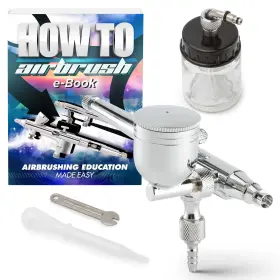 Air-pz-268 Pointzero Dual-action 7cc/22cc Side-feed Airbrush Set - .3mm Nozzle