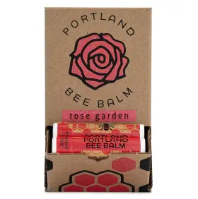 Portland Bee Balm Rsg-24 All Natural Handmade Beeswax Based Lip Rose Garden 24