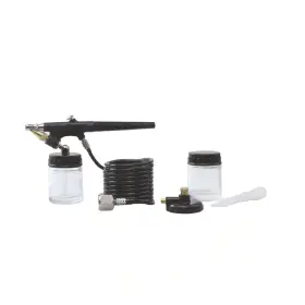 Powermate 445017218223 Air Brush Gun Kit Oil Water Based Paints Art Projects Crafts Automotive Paint