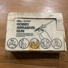260-3 Powers Control Badger Model Inch Mini Sandblaster Abrasive Gun Set #3