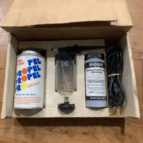260-3 Powers Control Badger Model Inch Mini Sandblaster Abrasive Gun Set