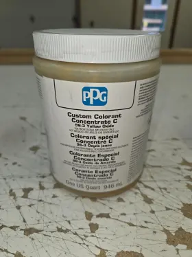 Ppg 088625007284 Customer Colourant Concentrate C 96-3 Yellow Oxide 946ml 1 Quart