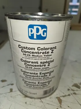 Ppg 088625007420 Customer Colourant Concentrate Z 96-26 Medium Yellow 946ml 1 Quart