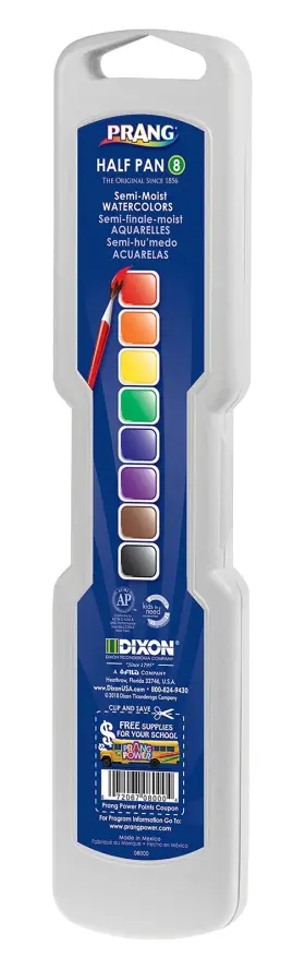 Prang 072067080004 Professional Watercolors 8 0.05 Fl Oz Pack Of Assorted Colors