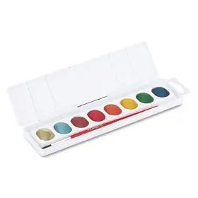 80516 Prang Metallic Washable Watercolors 8 Assorted Colors Palette Tray