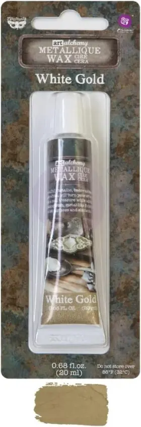 Prima Marketing Inc 655350964016 Art Alchemy-metallique Wax-white Gold
