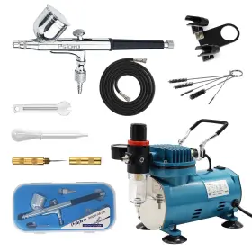 Psipro 749212925472 1/5hp Airbrush Compressor With Gravity Dual-action And Hold