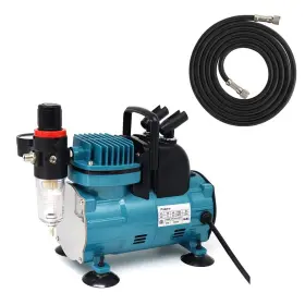 Psipro 749212925489 1/5hp Airbrush Kit With Compressor Quiet Powerful For Paint Nails