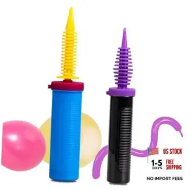 Qingxing Qx-pump-01 Miliocry 2 Pack Balloon Pump Handheld Two-way Dual Action Hand Blue Black