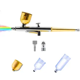 Qu Vina 768774700624 Quevina Airbrush Gun 0.4mm Nozzle Dual-action Large Gravity Feed Air
