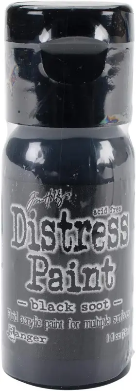 Tdf52937 Ranger Distress Paint Flip Top 1 Count Pack Of Black Soot