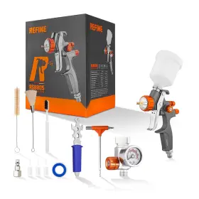 Rs8805 Refine Mini Hvlp Spray Gun Touch Up Air Compressor Paint With 1.0m
