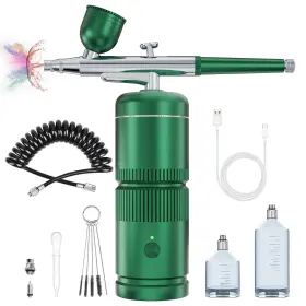 Rexley 717326537058 Auto Handheld Airbrush Gun Rechargeable Wireless For Makeup Cake Decor
