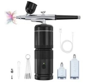 Sm048 Rexley Airbrush Kit Auto Handheld Rechargeable Compressor Nail