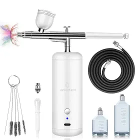 Zyy-xyz-bs1 Rhinowisdom Airbrush Kit - For Nails Cordless Air Brush With Compressor Nai