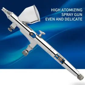 Airbrush-180 Rj-global Airbrush Kit Dual Action Spray Gun Air Brush For Painting Set With 0.3 0.2 #2