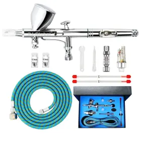 Airbrush-180 Rj-global Airbrush Kit Dual Action Spray Gun Air Brush For Painting Set With 0.3 0.2