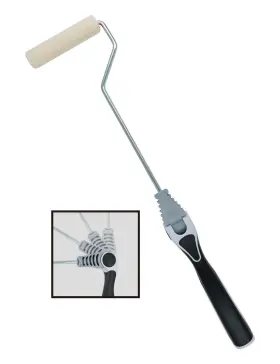 60255 Rollingdog Mini Roller - 4inch Extender Multi Angle Long Handle With Velour P