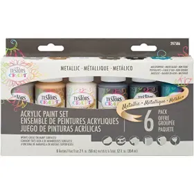 297586 Rust-oleum Craft Acrylic Paint Kit 2 Fl Oz Pack Of 6 Multicolor #2