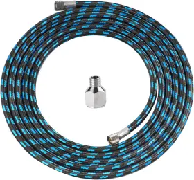 Sagud 711181832471 Airbrush Hose 10 Foot Nylon Braided Air With 1/8 Inch Size On Both End An