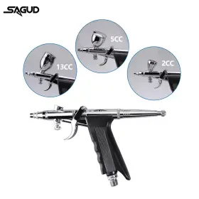 Sagud 726954705364 Airbrush Gun Set Single Action Air Brush Pen 0.3mm With Extra 0.5 0.8 Mm Need #3