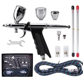 Sagud 726954705364 Airbrush Gun Set Single Action Air Brush Pen 0.3mm With Extra 0.5 0.8 Mm Need