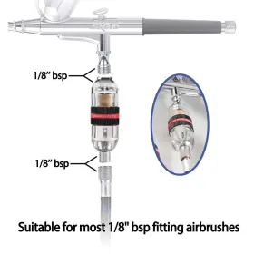 Sagud 727536276043 Airbrush New Premium In-line Mini Air Filter Brush Water M #3