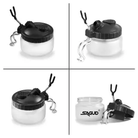 Sagud 781509454661 19 Piece Airbrush Cleaning Kit Glass Pot With Holder 5 #2