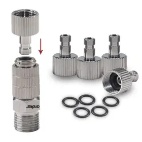 Sd-401-4 Sagud Airbrush Quick Release Disconnect Coupler Adapter Kit With Extra 4 Female Fit