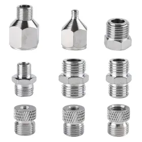 Sd-5160 Sagud 9pcs Airbrush Adapter Set Air Brush Fitting Connector Kit Accessorie