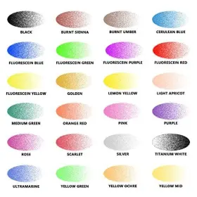 Sagudio 781509454647 Airbrush Paint Set 24 Colors 30 Ml/1 Oz Opaque And Water Basedfluorescent Acryl #3