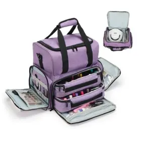 Sd00101 Sandark Nail Case Holds 70 Bottles 15ml/0.5fl.oz And Accessories Purple