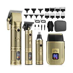 993-bronze Saoilli Hair Clippers For Men Professional Beard Trimmer Kit C... Fast Ship