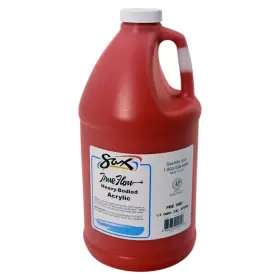 439268 Sax True Flow Heavy Body Acrylic Paint 1/2 64 Fl Oz Pack Of 1 Fire Red