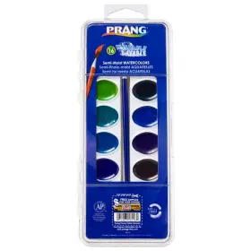 405688 School Specialty Prang Semi-moist Washable Watercolor Paints Plastic Pan 16 Assorted Colors