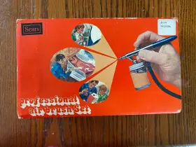 364-15506 Sears Vintage 1977 Professional Air Brush Set Nib With Manual