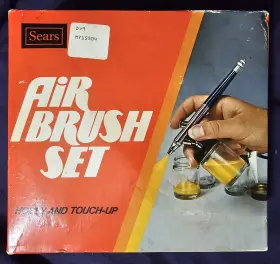 364-15504 Sears Roebuck And Company Vintage Nib Air Brush Set Model No. Craft Hobby Cake Cookie #3