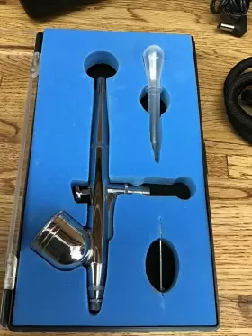 S-d1-1229a Segawe Airbrush Kit Dual Action Spray Air Brush Set Tattoo Nail Tool Hs-08 With Bag G2 #3