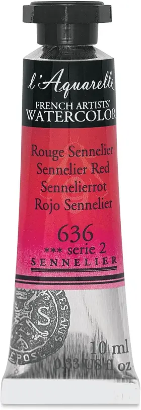 Sennelier 3046450116257 Lftaquarelle Watercolor Tubes 1 Count Pack Of Red